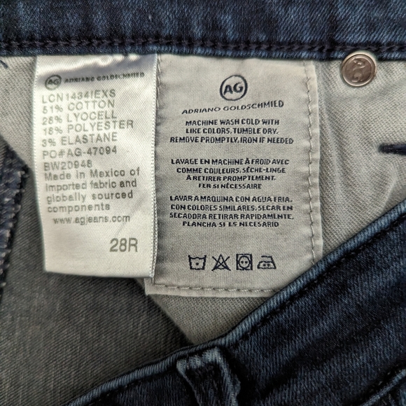 AG Adriana Goldschmied "The Prima" Cigarette Leg Stretch Jeans Size 28 … - Picture 9 of 12